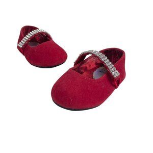 Stuart Witzman Baby Toddlers Sugar Ballerina Burgundy Shoes Sz 2